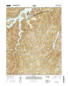 Olive Hill North Carolina Current topographic map, 1:24000 scale, 7.5 X 7.5 Minute, Year 2016