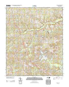 Olivia North Carolina Historical topographic map, 1:24000 scale, 7.5 X 7.5 Minute, Year 2013
