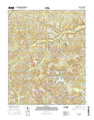 Olivia North Carolina Current topographic map, 1:24000 scale, 7.5 X 7.5 Minute, Year 2016