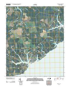 Oriental North Carolina Historical topographic map, 1:24000 scale, 7.5 X 7.5 Minute, Year 2010