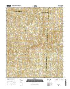 Ossipee North Carolina Current topographic map, 1:24000 scale, 7.5 X 7.5 Minute, Year 2016
