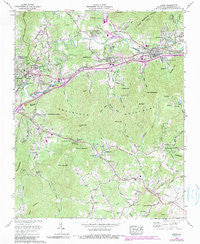 Oteen North Carolina Historical topographic map, 1:24000 scale, 7.5 X 7.5 Minute, Year 1962