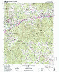 Oteen North Carolina Historical topographic map, 1:24000 scale, 7.5 X 7.5 Minute, Year 1997