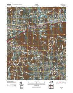 Oteen North Carolina Historical topographic map, 1:24000 scale, 7.5 X 7.5 Minute, Year 2010