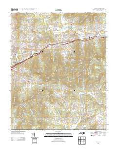 Oteen North Carolina Historical topographic map, 1:24000 scale, 7.5 X 7.5 Minute, Year 2013