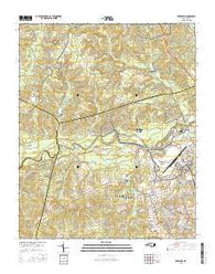 Overhills North Carolina Current topographic map, 1:24000 scale, 7.5 X 7.5 Minute, Year 2016