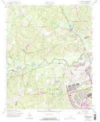 Overhills North Carolina Historical topographic map, 1:24000 scale, 7.5 X 7.5 Minute, Year 1957