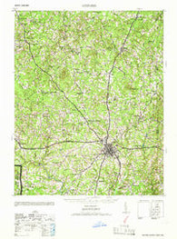 Oxford North Carolina Historical topographic map, 1:62500 scale, 15 X 15 Minute, Year 1966