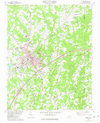 Oxford North Carolina Historical topographic map, 1:24000 scale, 7.5 X 7.5 Minute, Year 1981