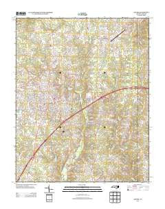 Oxford North Carolina Historical topographic map, 1:24000 scale, 7.5 X 7.5 Minute, Year 2013