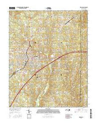 Oxford North Carolina Current topographic map, 1:24000 scale, 7.5 X 7.5 Minute, Year 2016