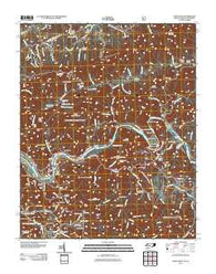 Paint Rock North Carolina Historical topographic map, 1:24000 scale, 7.5 X 7.5 Minute, Year 2011