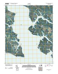 Pamlico Beach North Carolina Historical topographic map, 1:24000 scale, 7.5 X 7.5 Minute, Year 2010