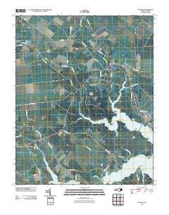 Pantego North Carolina Historical topographic map, 1:24000 scale, 7.5 X 7.5 Minute, Year 2010