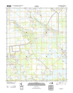 Pantego North Carolina Historical topographic map, 1:24000 scale, 7.5 X 7.5 Minute, Year 2013