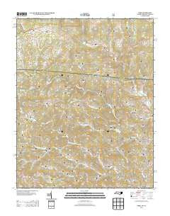 Park North Carolina Historical topographic map, 1:24000 scale, 7.5 X 7.5 Minute, Year 2013
