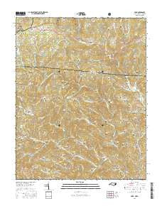 Park North Carolina Current topographic map, 1:24000 scale, 7.5 X 7.5 Minute, Year 2016