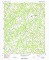 Park Spring North Carolina Historical topographic map, 1:24000 scale, 7.5 X 7.5 Minute, Year 1972