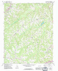 Park Spring North Carolina Historical topographic map, 1:24000 scale, 7.5 X 7.5 Minute, Year 1972