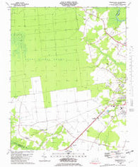 Pasquotank North Carolina Historical topographic map, 1:24000 scale, 7.5 X 7.5 Minute, Year 1982