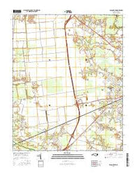 Pasquotank North Carolina Current topographic map, 1:24000 scale, 7.5 X 7.5 Minute, Year 2016