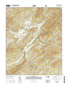 Peachtree North Carolina Current topographic map, 1:24000 scale, 7.5 X 7.5 Minute, Year 2016