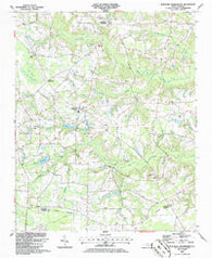 Peacocks Crossroads North Carolina Historical topographic map, 1:24000 scale, 7.5 X 7.5 Minute, Year 1986