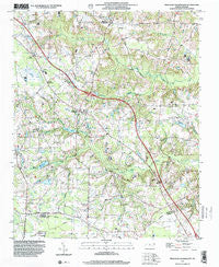 Peacocks Crossroads North Carolina Historical topographic map, 1:24000 scale, 7.5 X 7.5 Minute, Year 1997