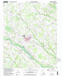 Pembroke North Carolina Historical topographic map, 1:24000 scale, 7.5 X 7.5 Minute, Year 2002