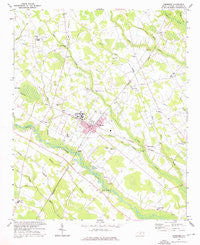 Pembroke North Carolina Historical topographic map, 1:24000 scale, 7.5 X 7.5 Minute, Year 1972