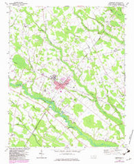 Pembroke North Carolina Historical topographic map, 1:24000 scale, 7.5 X 7.5 Minute, Year 1972