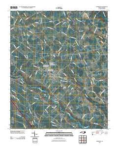 Pembroke North Carolina Historical topographic map, 1:24000 scale, 7.5 X 7.5 Minute, Year 2010