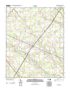 Pembroke North Carolina Historical topographic map, 1:24000 scale, 7.5 X 7.5 Minute, Year 2013