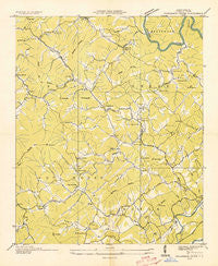 Persimmon Creek North Carolina Historical topographic map, 1:24000 scale, 7.5 X 7.5 Minute, Year 1934