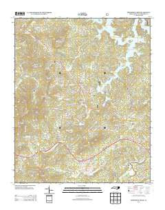 Persimmon Creek North Carolina Historical topographic map, 1:24000 scale, 7.5 X 7.5 Minute, Year 2013
