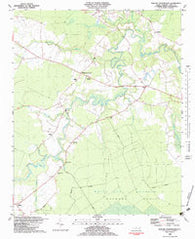 Phillips Crossroads North Carolina Historical topographic map, 1:24000 scale, 7.5 X 7.5 Minute, Year 1982