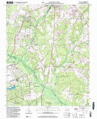 Pinebluff North Carolina Historical topographic map, 1:24000 scale, 7.5 X 7.5 Minute, Year 2002