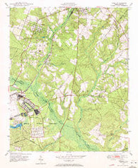 Pinebluff North Carolina Historical topographic map, 1:24000 scale, 7.5 X 7.5 Minute, Year 1948