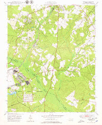 Pinebluff North Carolina Historical topographic map, 1:24000 scale, 7.5 X 7.5 Minute, Year 1948