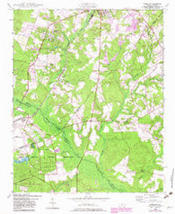 Pinebluff North Carolina Historical topographic map, 1:24000 scale, 7.5 X 7.5 Minute, Year 1948