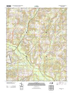 Pinebluff North Carolina Historical topographic map, 1:24000 scale, 7.5 X 7.5 Minute, Year 2013