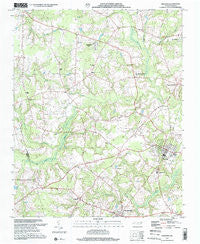 Pinetops North Carolina Historical topographic map, 1:24000 scale, 7.5 X 7.5 Minute, Year 1997