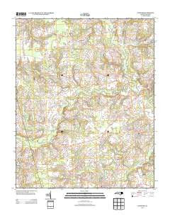 Pinetops North Carolina Historical topographic map, 1:24000 scale, 7.5 X 7.5 Minute, Year 2013