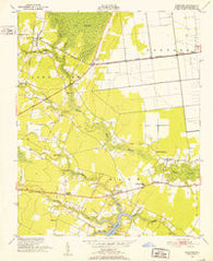 Pinetown North Carolina Historical topographic map, 1:24000 scale, 7.5 X 7.5 Minute, Year 1950