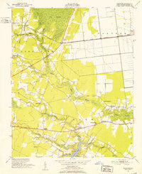 Pinetown North Carolina Historical topographic map, 1:24000 scale, 7.5 X 7.5 Minute, Year 1950