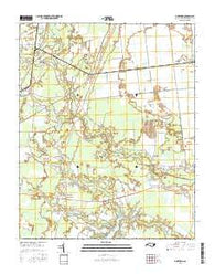 Pinetown North Carolina Current topographic map, 1:24000 scale, 7.5 X 7.5 Minute, Year 2016