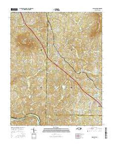 Pinnacle North Carolina Current topographic map, 1:24000 scale, 7.5 X 7.5 Minute, Year 2016