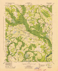 Pireway North Carolina Historical topographic map, 1:31680 scale, 7.5 X 7.5 Minute, Year 1943