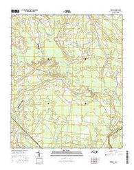 Pireway North Carolina Current topographic map, 1:24000 scale, 7.5 X 7.5 Minute, Year 2016