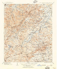 Pisgah North Carolina Historical topographic map, 1:125000 scale, 30 X 30 Minute, Year 1905